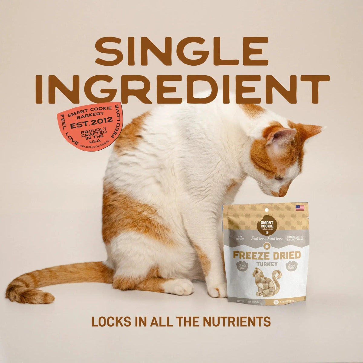Smart Cookie High - Protein Freeze - Dried Turkey Cat Snacks - Talis Us