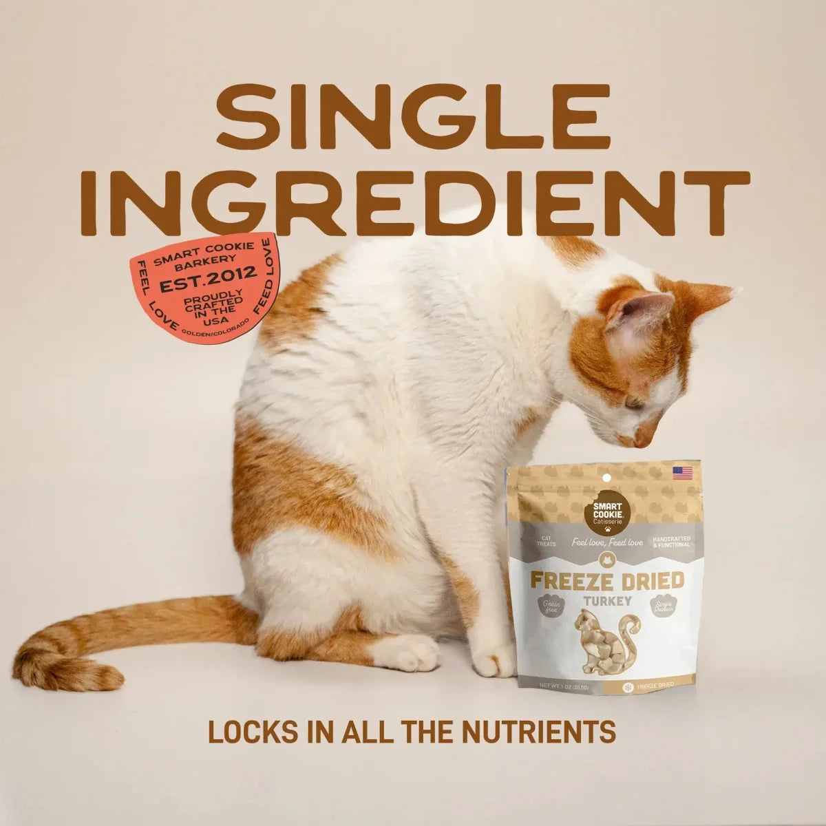 Smart Cookie High - Protein Freeze - Dried Turkey Cat Snacks - Talis Us