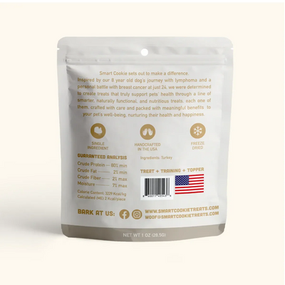 Smart Cookie High - Protein Freeze - Dried Turkey Cat Snacks - Talis Us