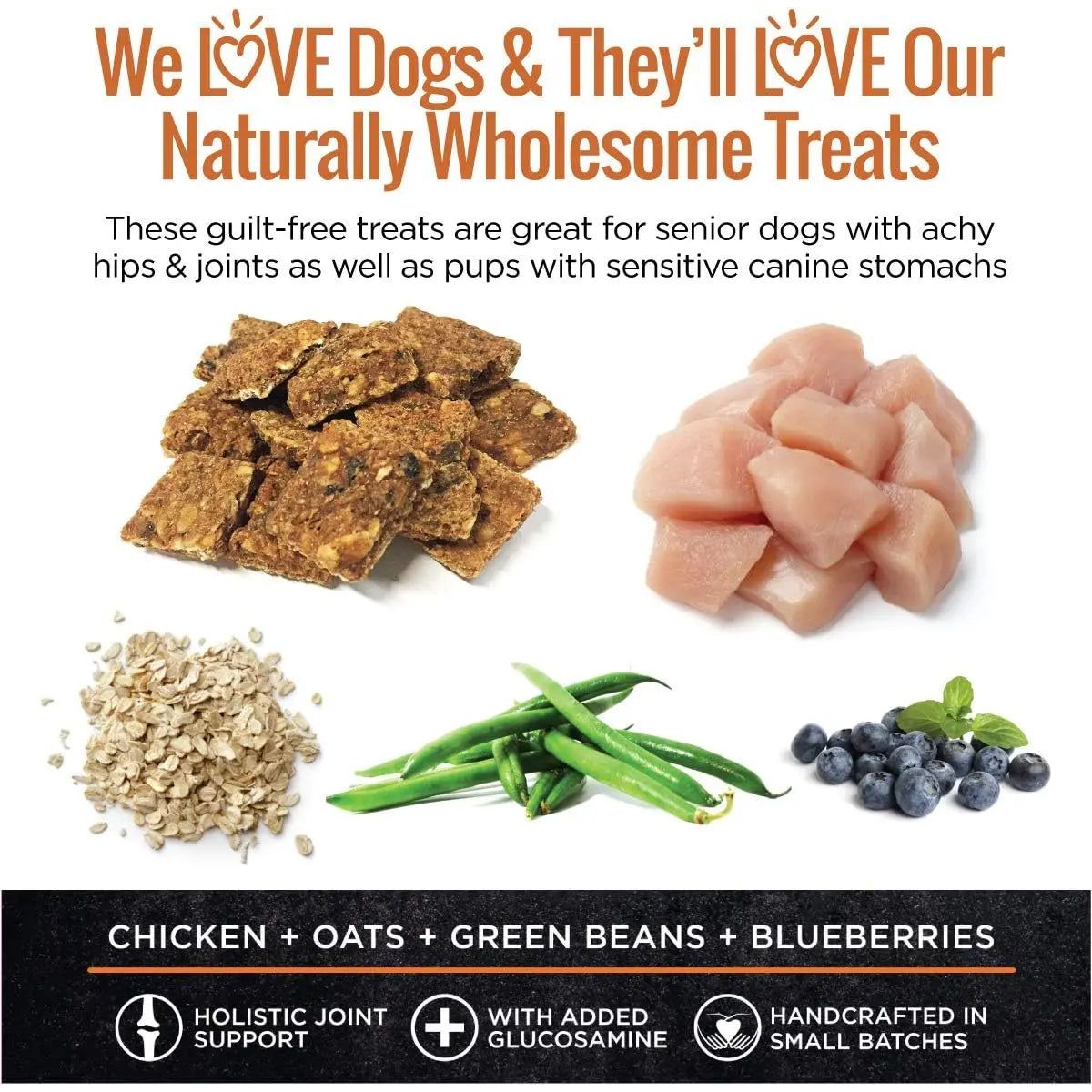Smart Cookie Hip & Joint Dog Treats – Chicken Biscuits with Glucosamine for Senior Dogs 8oz - Talis Us