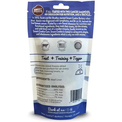 Smart Cookie Low - Calorie Freeze - Dried Liver Treats – Perfect for Training and Topping 2oz - Talis Us