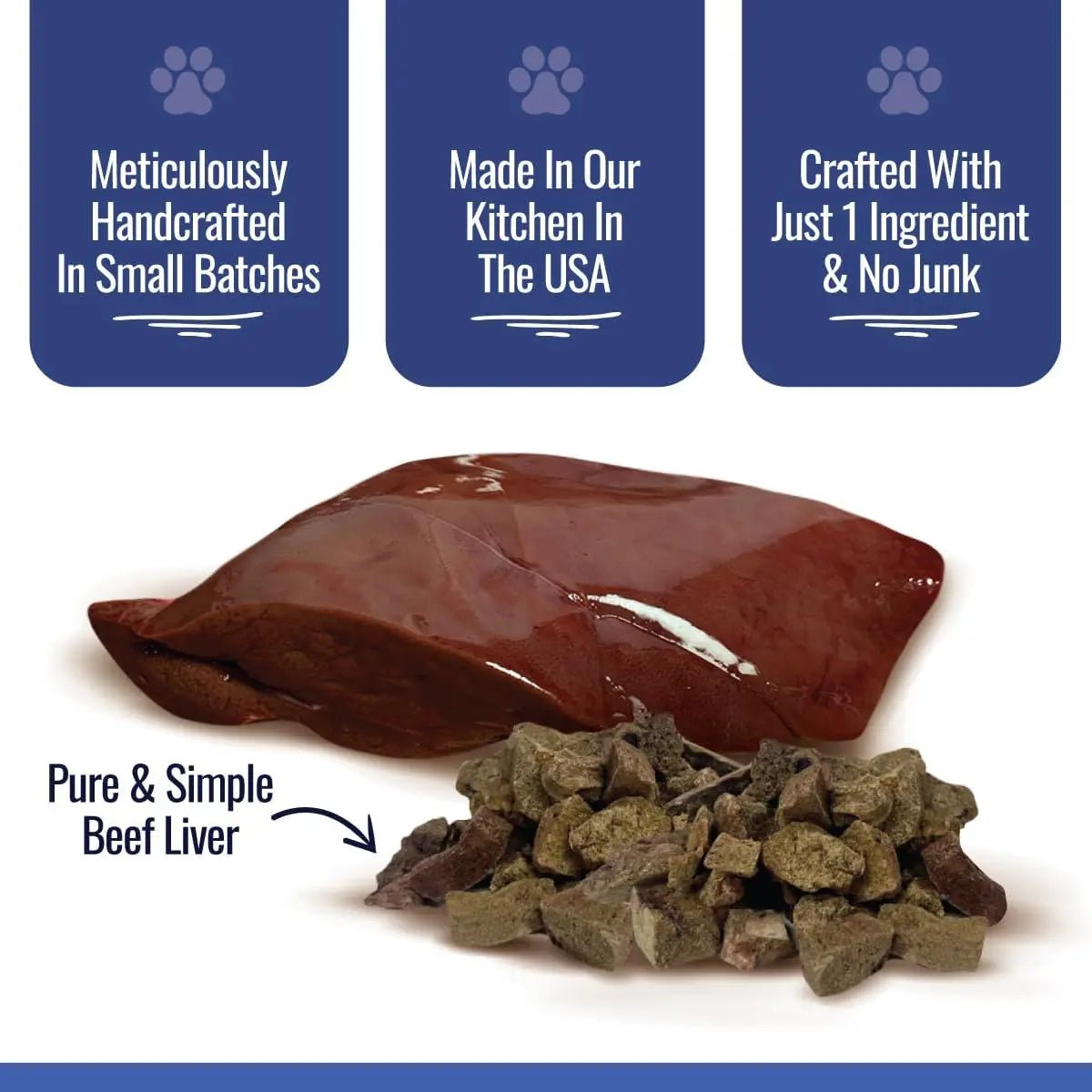 Smart Cookie Low - Calorie Freeze - Dried Liver Treats – Perfect for Training and Topping 2oz - Talis Us