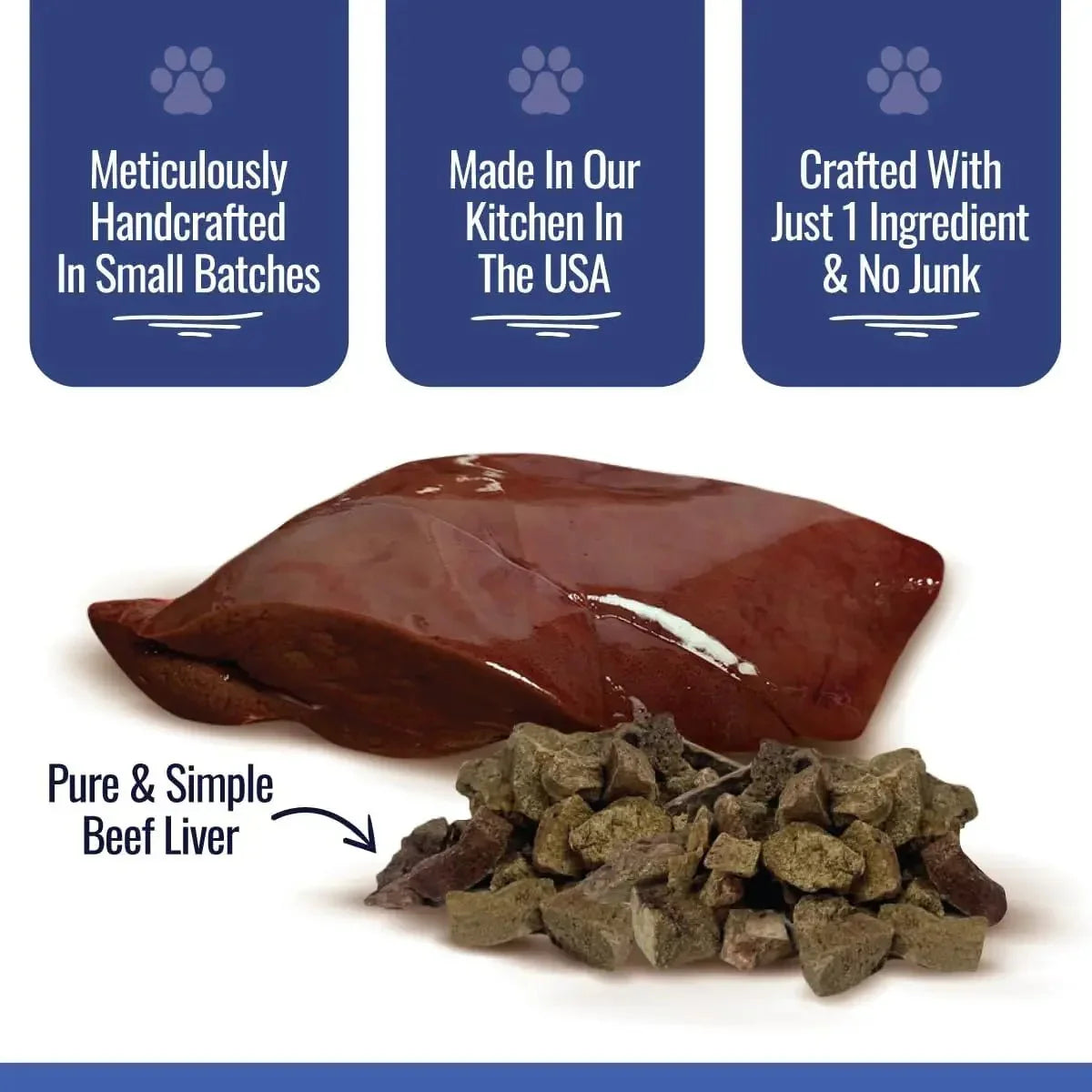 Smart Cookie Low - Calorie Freeze - Dried Liver Treats – Perfect for Training and Topping 2oz - Talis Us