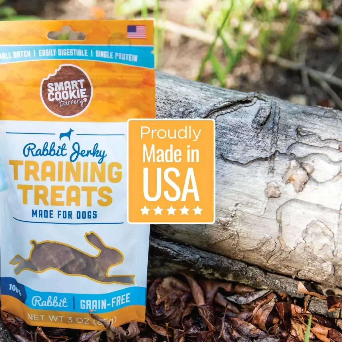 Smart Cookie Rabbit Jerky Dog Treats – Hypoallergenic & Healthy Training Bites - Talis Us