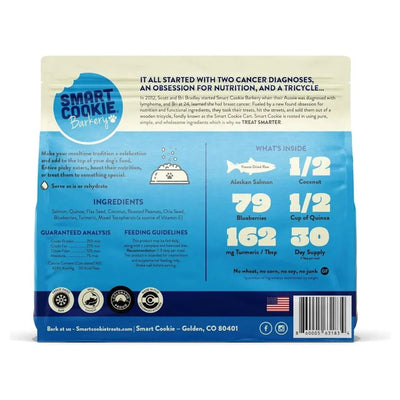 Smart Cookie Superfood Dog Food Topper with Turmeric – Freeze - Dried Salmon Meal Mixer 15 oz - Talis Us