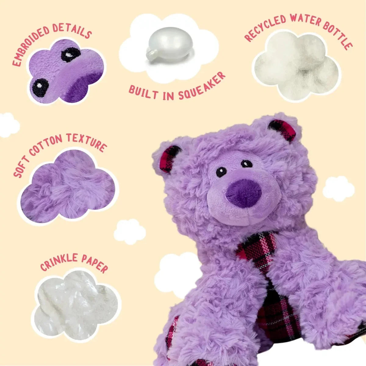 SnugArooz Bella the Bear Dog Toy Plush - Talis Us