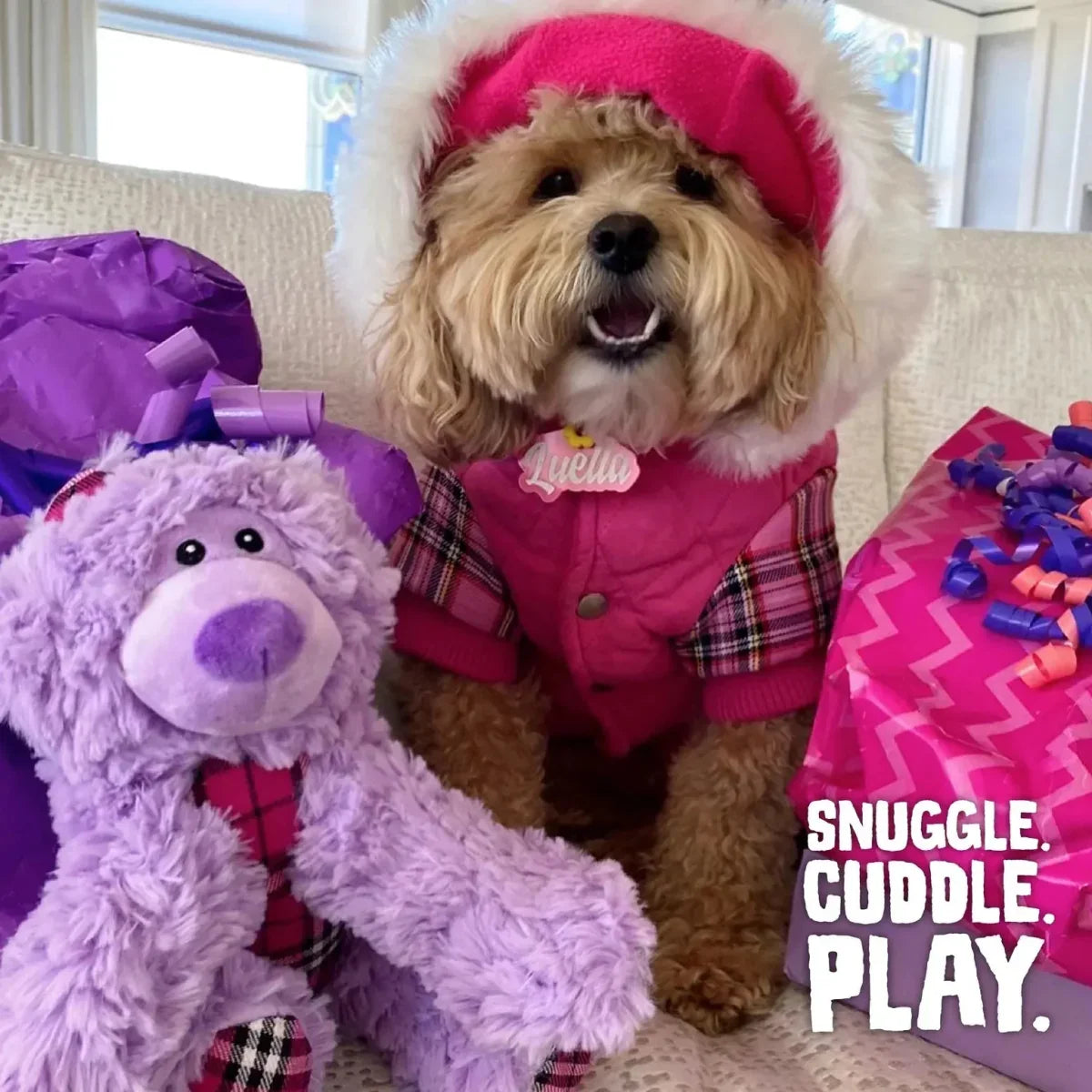 SnugArooz Bella the Bear Dog Toy Plush - Talis Us