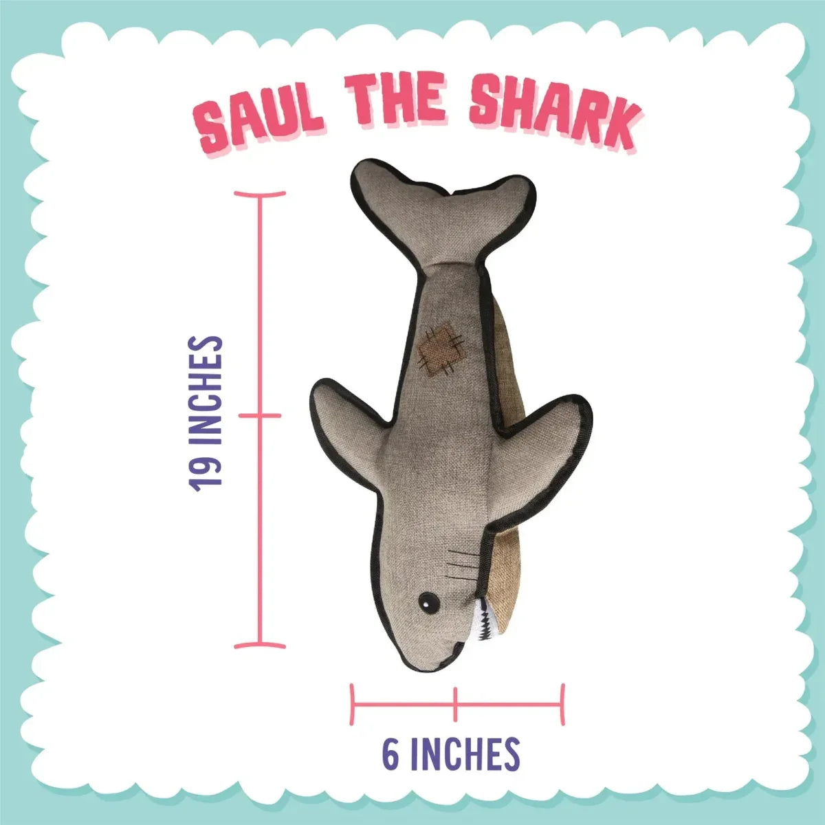 SnugArooz Saul the Shark Dog Toy - Talis Us