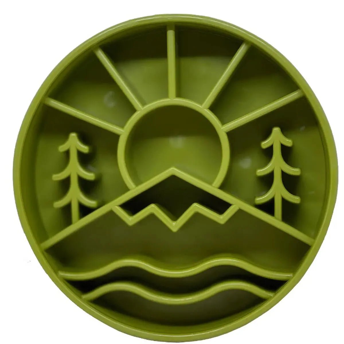 SodaPup Great Outdoors eBowl Enrichment Slow Feeder Bowl Green 8" - Talis Us