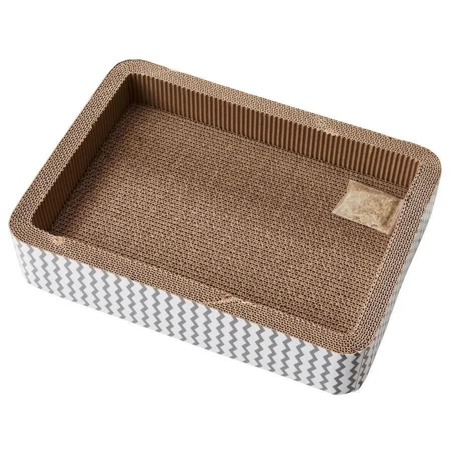 Spot Bed Cat Scratcher with Catnip 17 in - Talis Us
