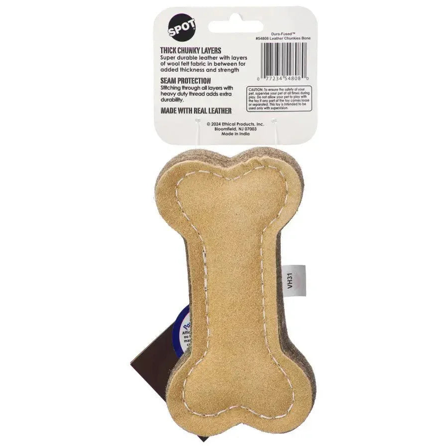 Spot Dura - fuse Leather Chunky Dog Toy 6 in - Talis Us