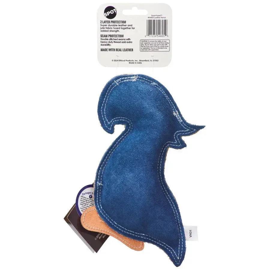 Spot Dura - fuse Leather Parrot Dog Toy Assorted, 8 in - Talis Us