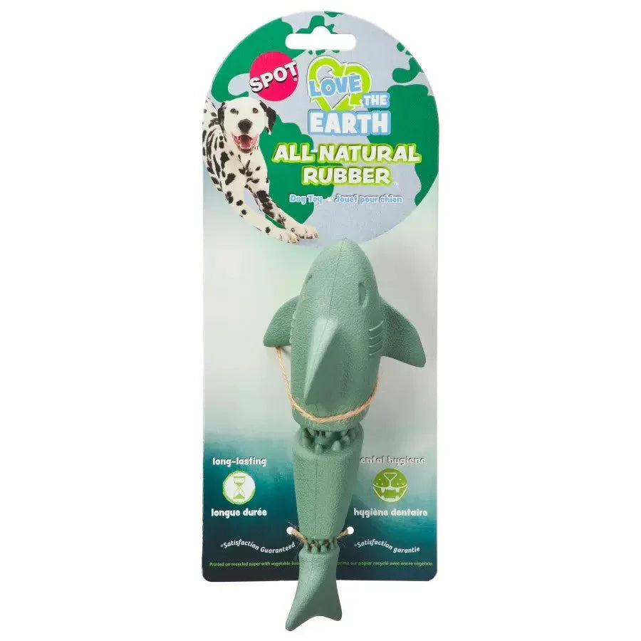 Spot Love The Earth Shark Dog Toy Assorted, 7 in - Talis Us
