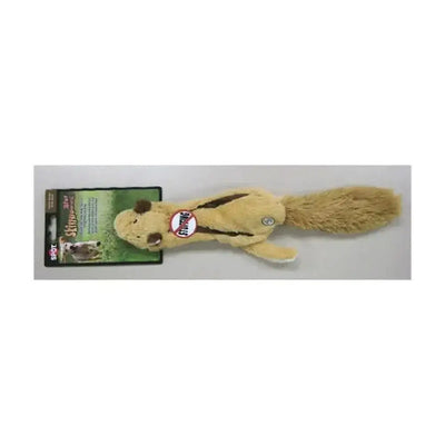 Spot® Skinneeez flying squirrel dog toy with squeaker, perfect for interactive playtime.