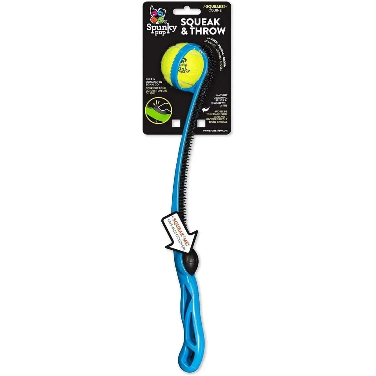 Spunky pup Squeak & Throw Ball Launcher for Dogs - Talis Us