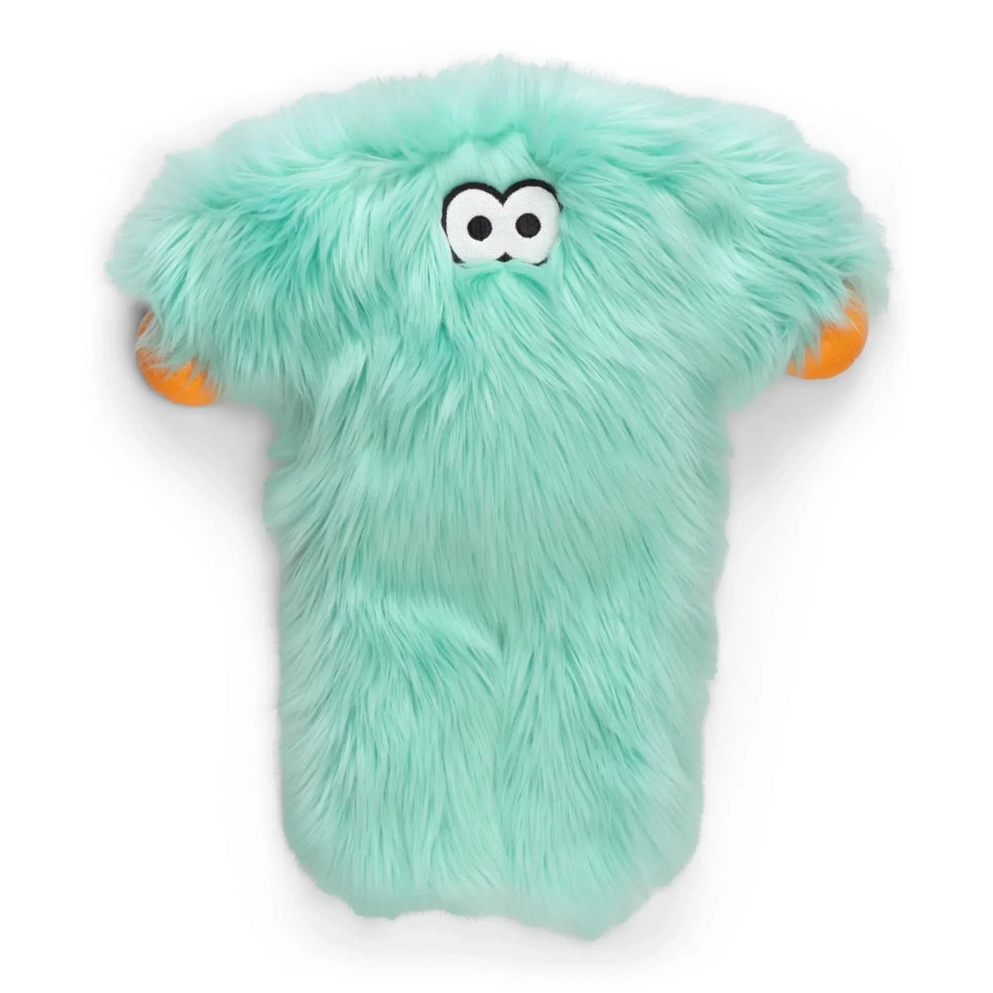 West Paw Squeaky Plush Dog Toy in Mint Color with Soft Fur and Fun Design