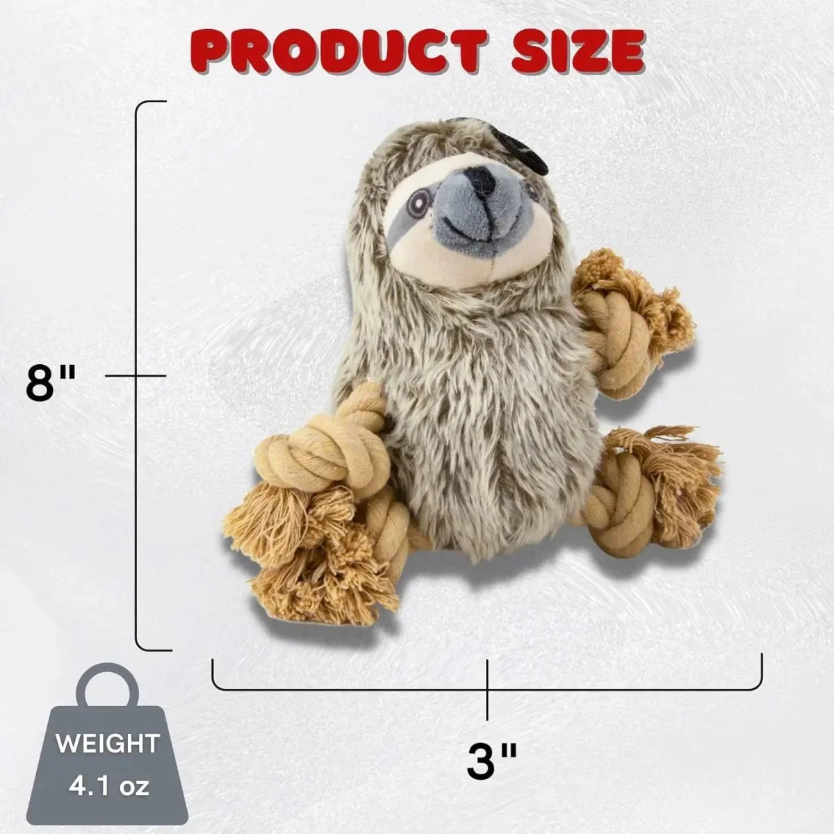 Steel Dog Roper Plush Dog Toy with Knotted Rope - Talis Us