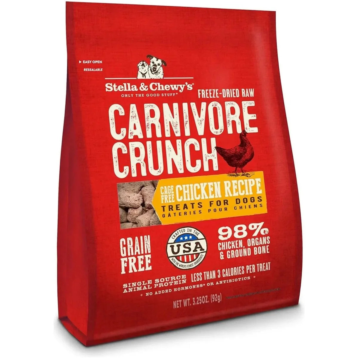 Stella & Chewy's Carnivore Crunch Freeze Dried Dog Treats 3.25 oz - Talis Us