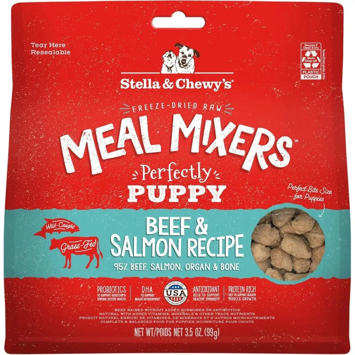 Stella & Chewy's Freeze Dried Beef and Salmon Meal Mixer Puppy Food - Talis Us