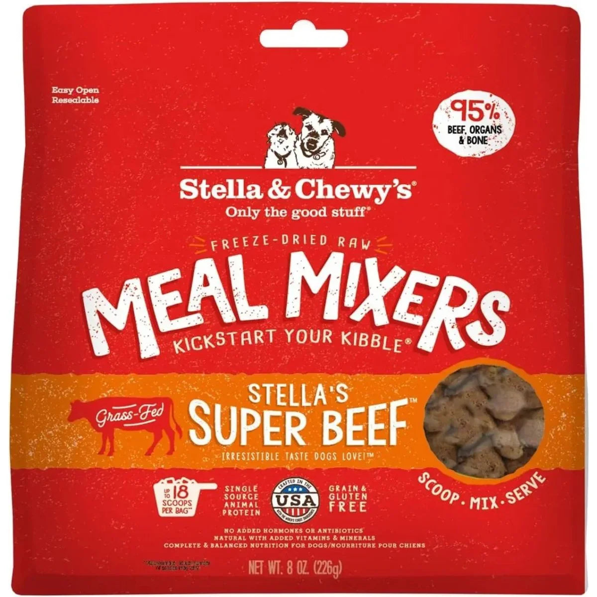 Stella & Chewy's Freeze Dried Stella's Super Beef Meal Mixers - Talis Us