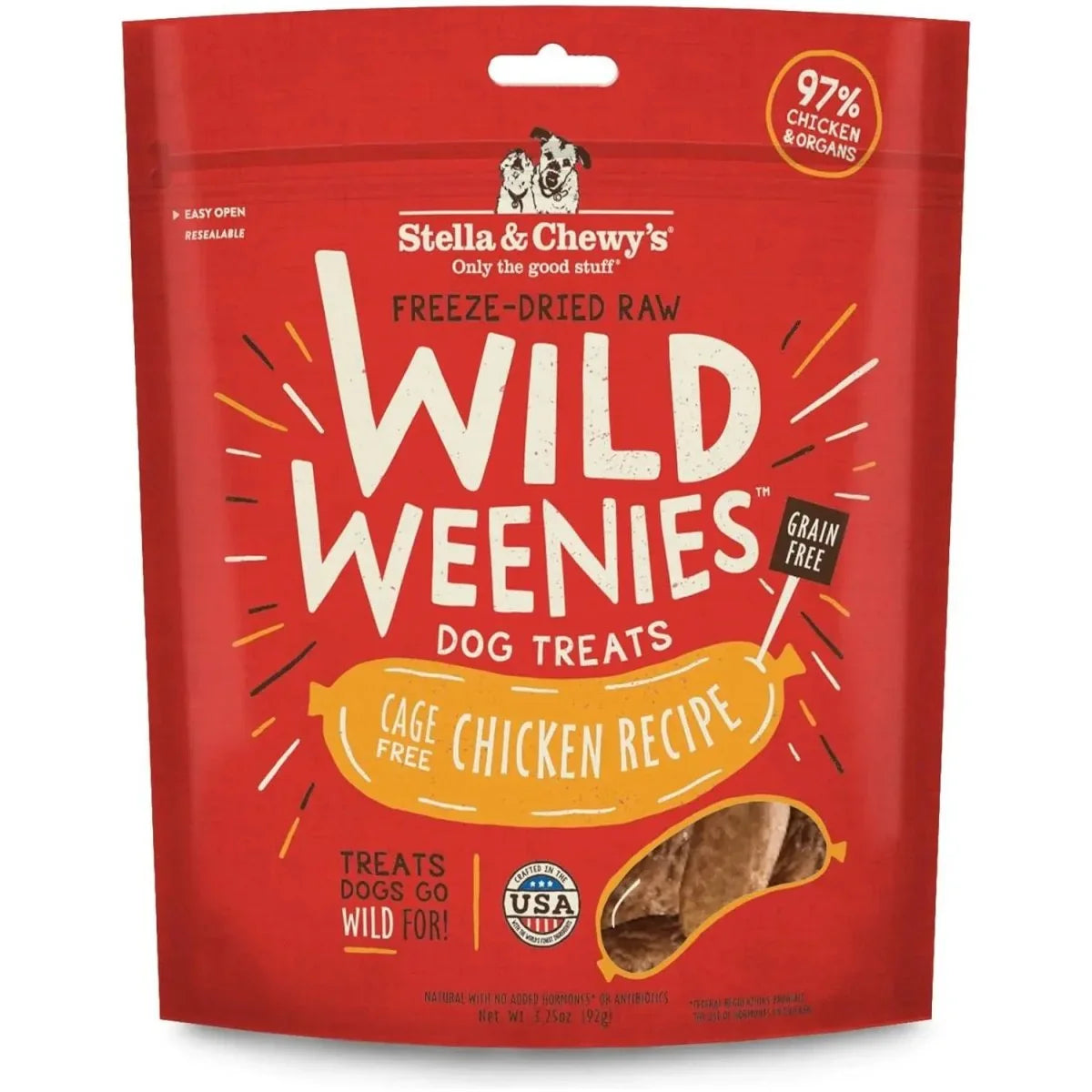 Stella & Chewy's Wild Weenies Freeze Dried Chicken Dog Treats - Talis Us