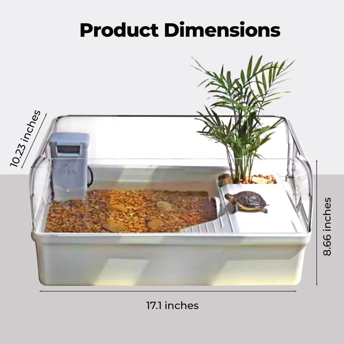 Talis - us Aquatic Tortoise Enclosure with Hideout - Talis Us