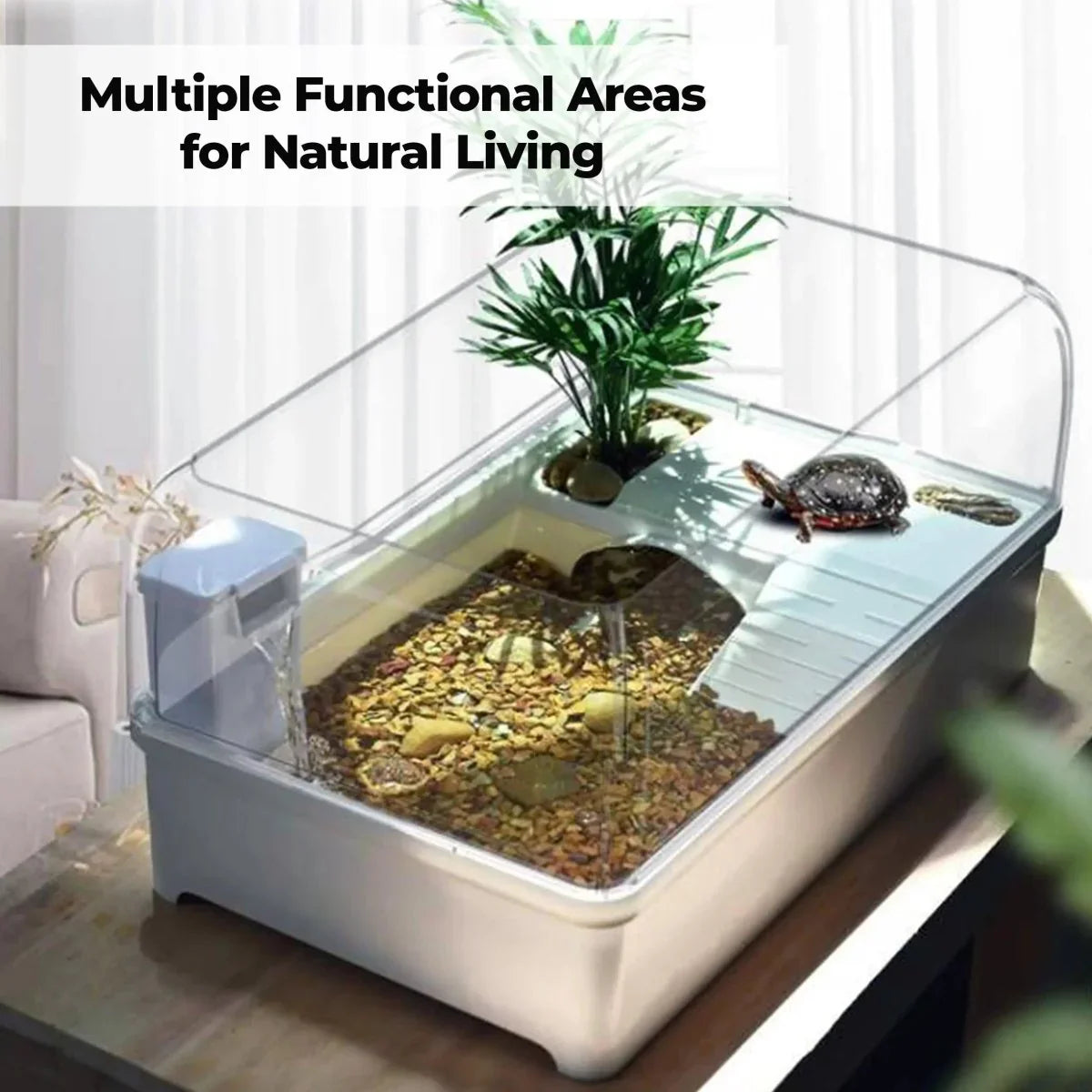 Talis - us Aquatic Tortoise Enclosure with Hideout - Talis Us