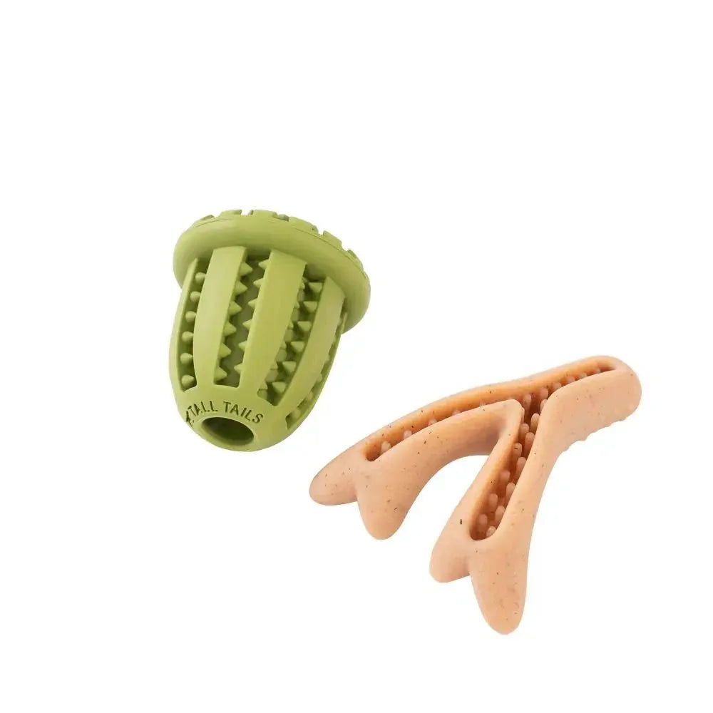 Tall Tails 2 Pack Antler/Pinecone Enrichment Pack Best Chew Toys for Dogs - Talis Us