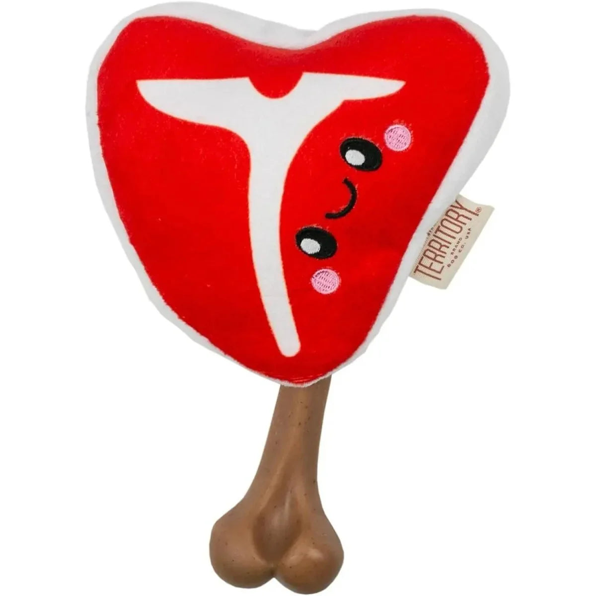 Territory Pet 2 - in - 1 Plush Squeaky Removable Bone Toy for Dogs 8" - Talis Us