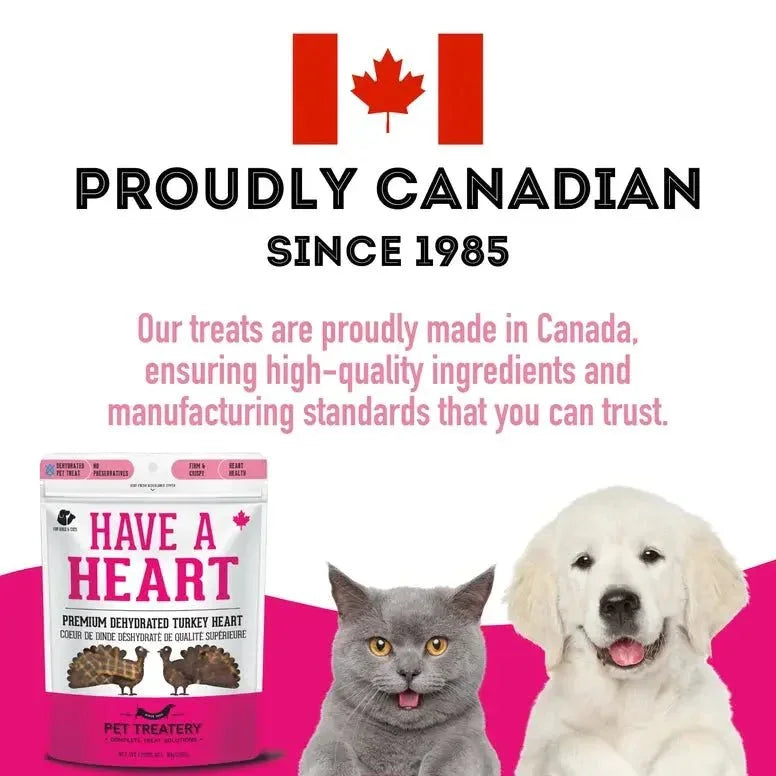 The Granville Island Turkey Heart Premium Dehydrated Pet Treat High Protein 2.8 oz - Talis Us
