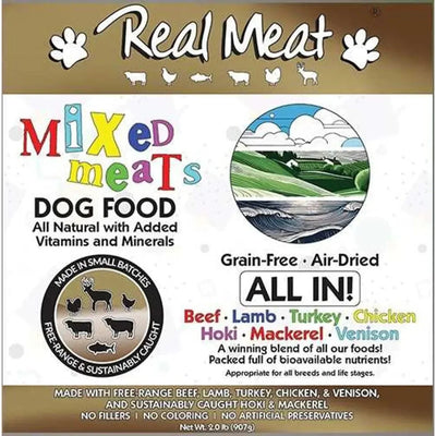 The Real Meat Air - Dried Mixed Meat All In Dog & Cat Food 2lb - Talis Us