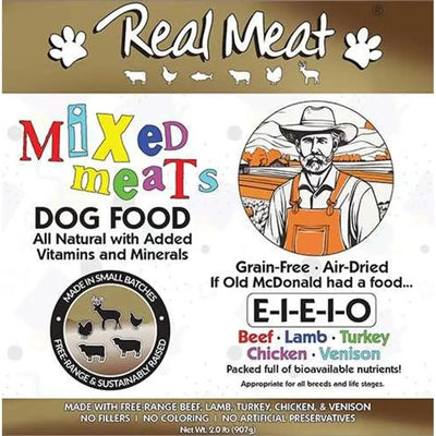 The Real Meat Air - Dried Mixed Meat Eeieeio Dog & Cat Food 2lb - Talis Us
