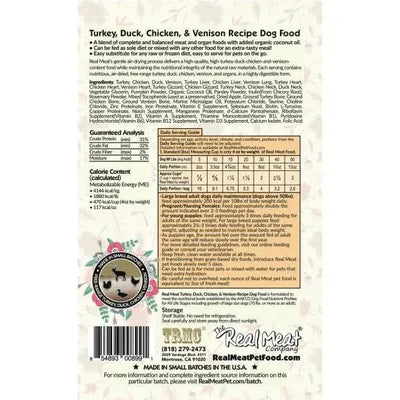 The Real Meat Company Air - Dried Turduckenson Dog Food 2lb - Talis Us