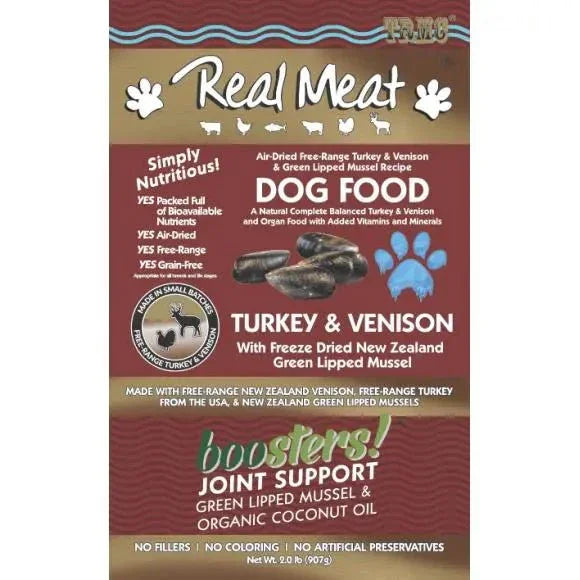 The Real Meat Company Air - Dried Turkey Venison with Mussels Dog Food 2lb - Talis Us