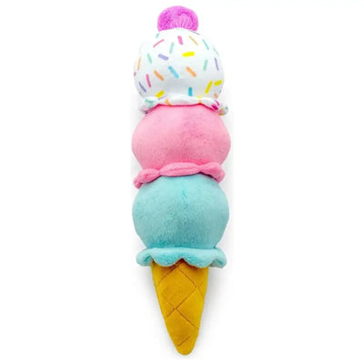 ThoozyPet Birthday 3 - Scoop Ice Cream Cone Plush Dog Toy 12" - Talis Us