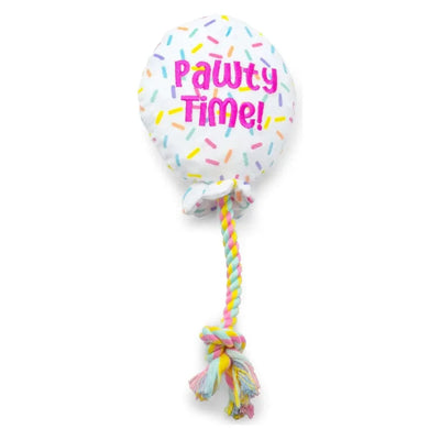 ThoozyPet Birthday Balloon Plush Dog Toy with Rope 7" - Talis Us