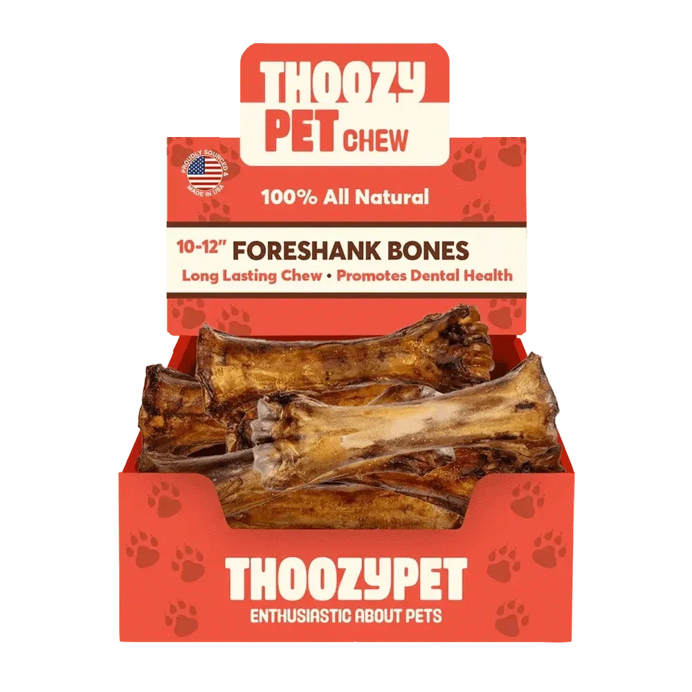 ThoozyPet USA - Sourced Foreshank Bone Dog Chews 10 - 12" 12ct - Talis Us