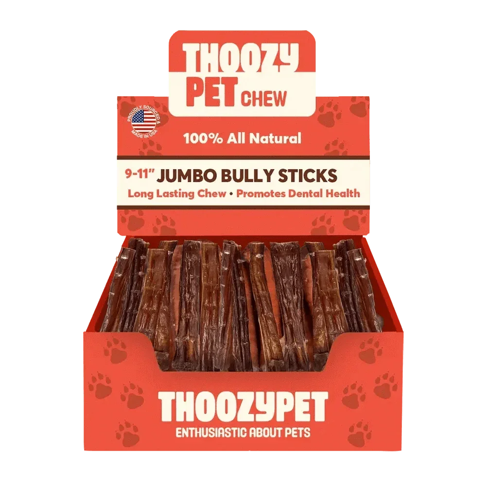 ThoozyPet USA - Sourced Jumbo Beef Bully Stick Dog Chews - Talis Us