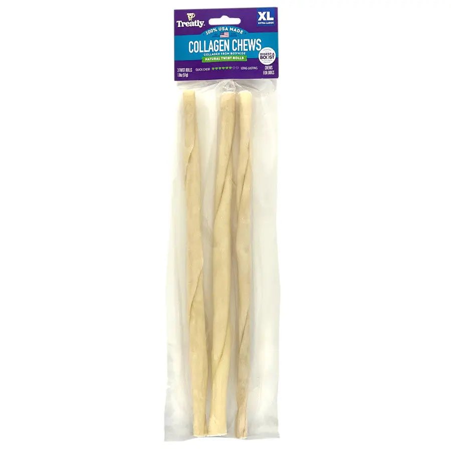 Treatly Collagen Chew Twist Rolls Dog Treats - Talis Us