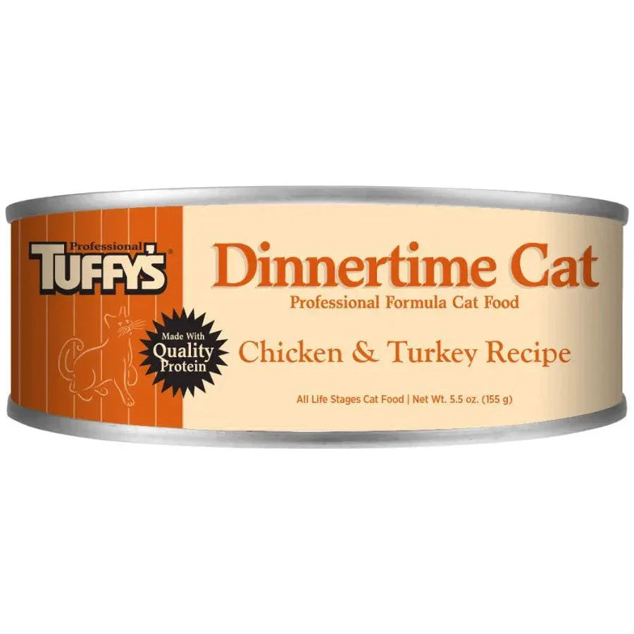 Tuffy's Dinnertime Chicken & Turkey Canned Cat Food 24ea/5.5 oz - Talis Us