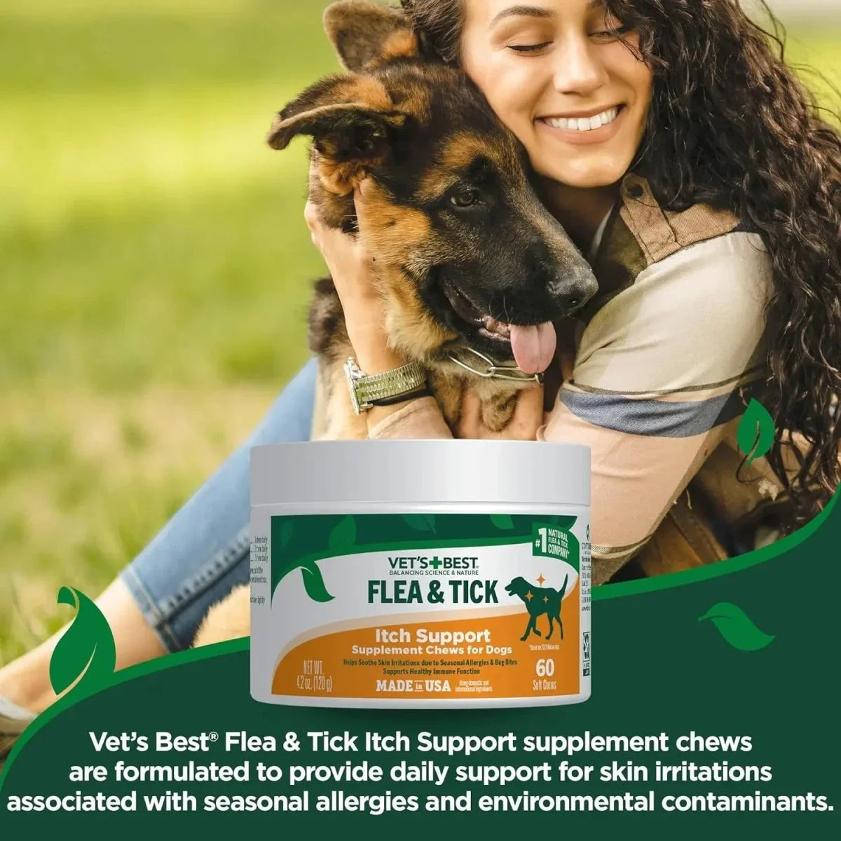 Vet's Best Flea & Tick Itch Support Supplement Soft Chews for Dogs - Talis Us