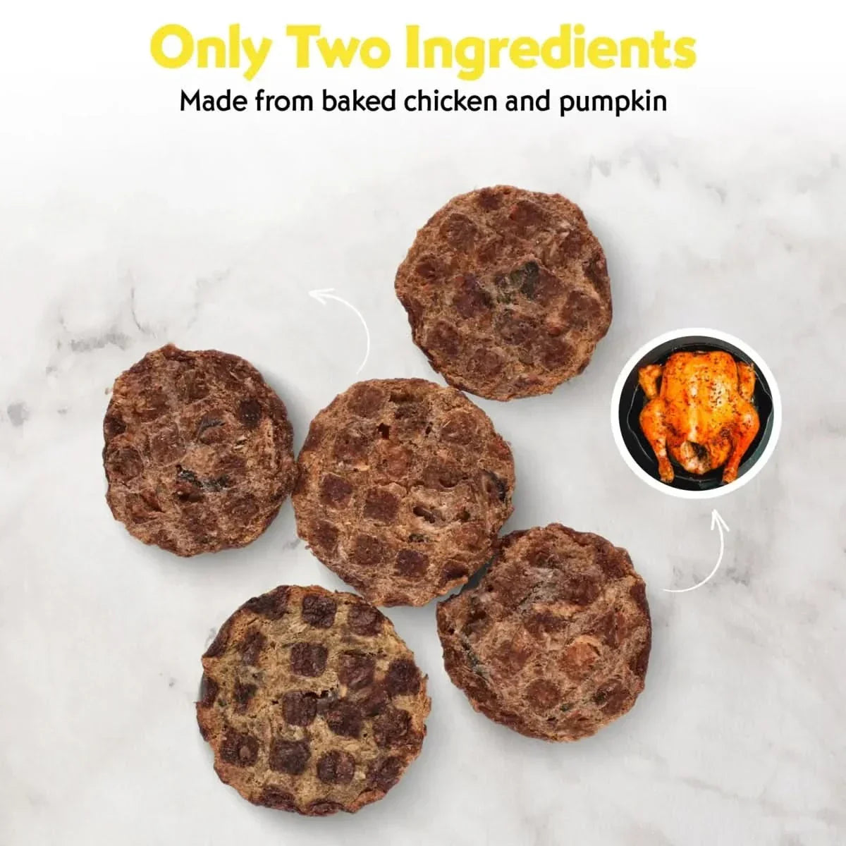 Vitafur Barkin Burger Chicken & Pumpkin Dog Treat 4 oz - Talis Us