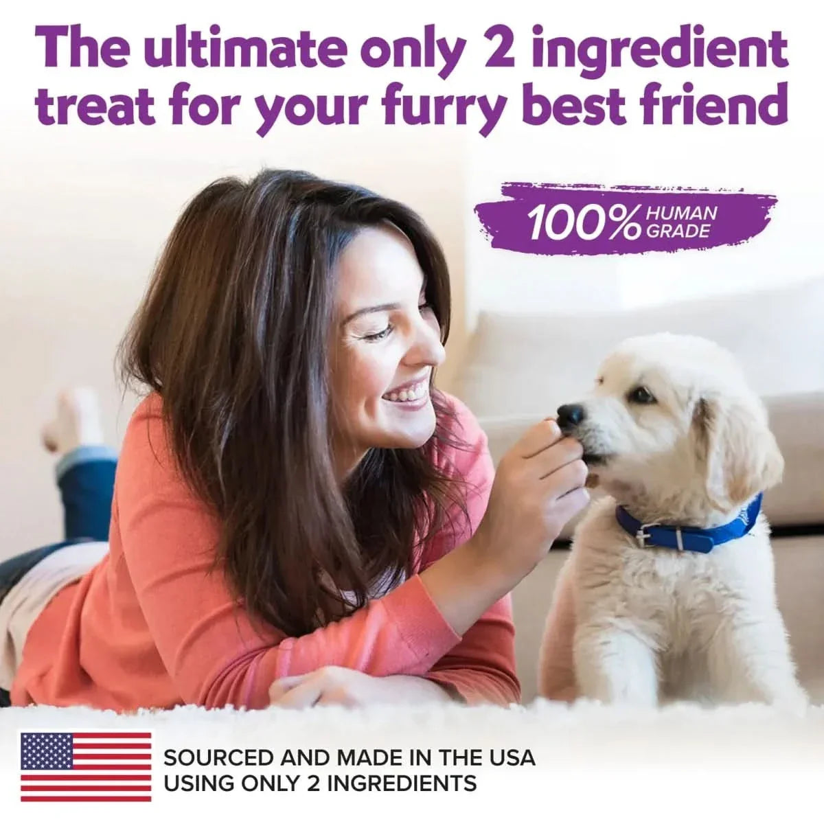 Vitafur Barkin Burger Grilled Bison & Pumpkin Dog Treat 4 oz - Talis Us