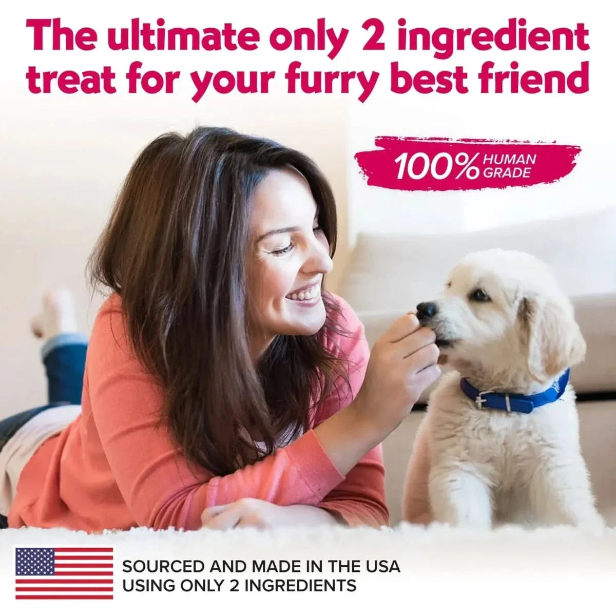 Vitafur Barkin Burger Lamb & Pumpkin Dog Treat 4 oz - Talis Us