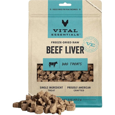 Vital Essentials® Freeze - Dried Raw Beef Liver Dog Treats, 15 oz - Talis Us
