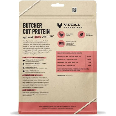 Vital Essentials Freeze - Dried Raw Chicken Necks Dog Treats, 9 oz - Talis Us