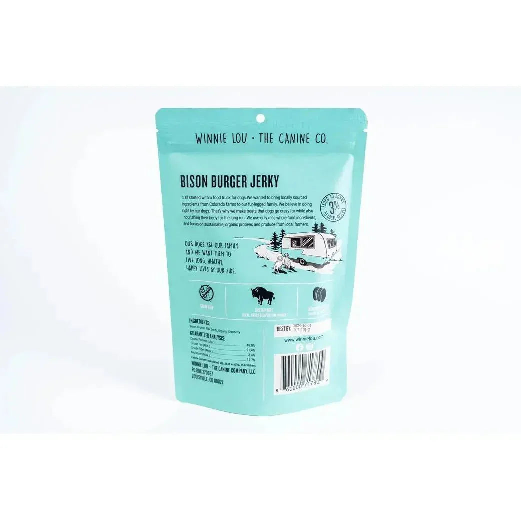 Winnie Lou Bison Burger Jerky Dog Treats - Talis Us