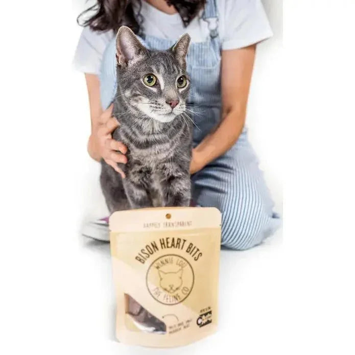 Winnie Lou Bison Heart Bits Cat Treats 1 oz - Talis Us