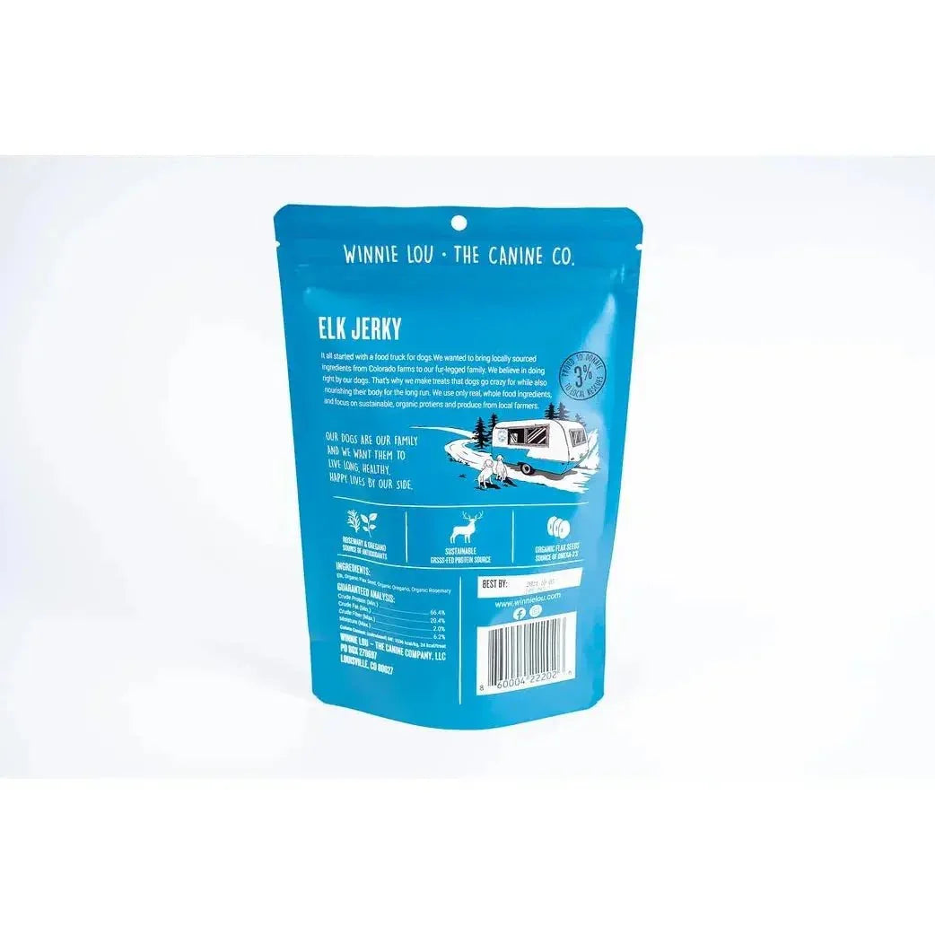 Winnie Lou Elk Jerky Dog Treats 3.2 oz - Talis Us