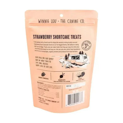 Winnie Lou Strawberry Shortcake Biscuits Dog Treats 5 oz - Talis Us